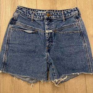 marithe francois girbaud jean shorts, size 7/8